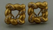 14K YELLOW GOLD AND DIAMOND EA