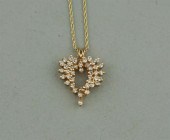 14K YELLOW GOLD AND DIAMOND HE