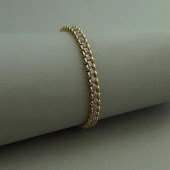 14K YELLOW GOLD AND DIAMOND TE