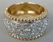 14K YELLOW GOLD AND DIAMOND PA