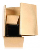 14K YELLOW GOLD AND GEM SET MO