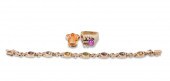14K YELLOW GOLD AND GEMSTONE J