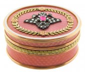 14K YELLOW GOLD AND PINK GUILL