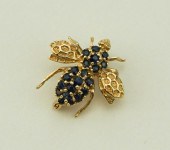 14K YELLOW GOLD AND SAPPHIRE B
