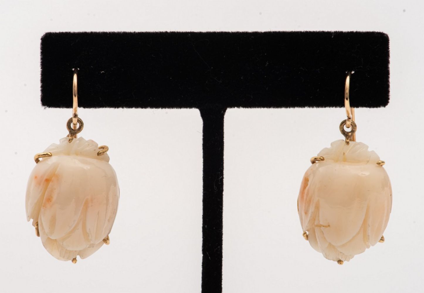 14K YELLOW GOLD ANGEL SKIN CORAL