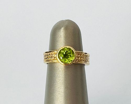14K YELLOW GOLD BASKET-WEAVE