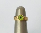 14K YELLOW GOLD BASKET-WEAVE A