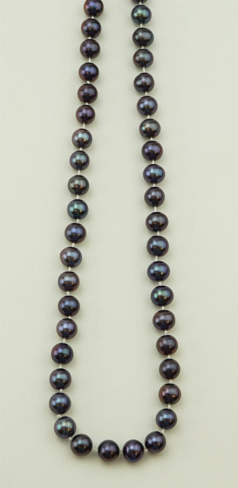 14K YELLOW GOLD BLACK FRESHWATER