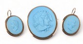 14K Yellow gold blue jasperwar