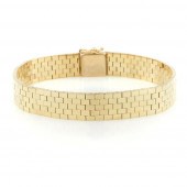 14K YELLOW GOLD BRACELET, HIGH
