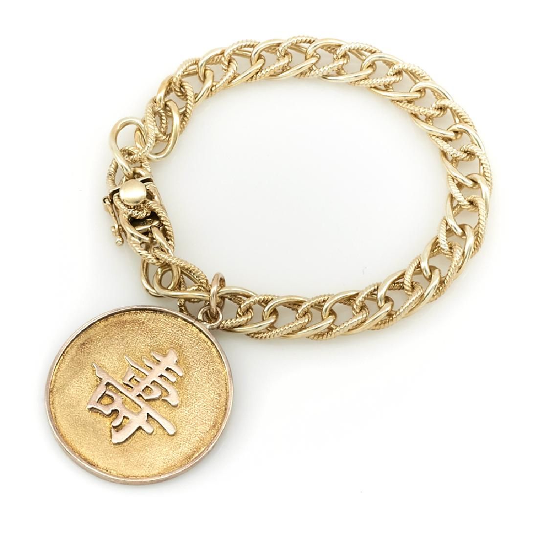 14K YELLOW GOLD BRACELET WITH