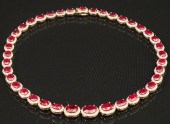 14K YELLOW GOLD BURMESE RUBY A
