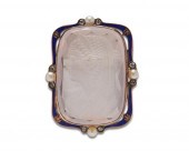 14K YELLOW GOLD, CARVED ROSE Q