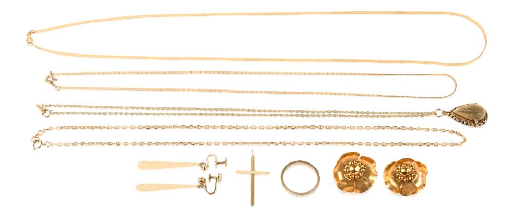 14K YELLOW GOLD CHAINS AND OTHER
