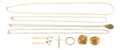 14K YELLOW GOLD CHAINS AND OTH