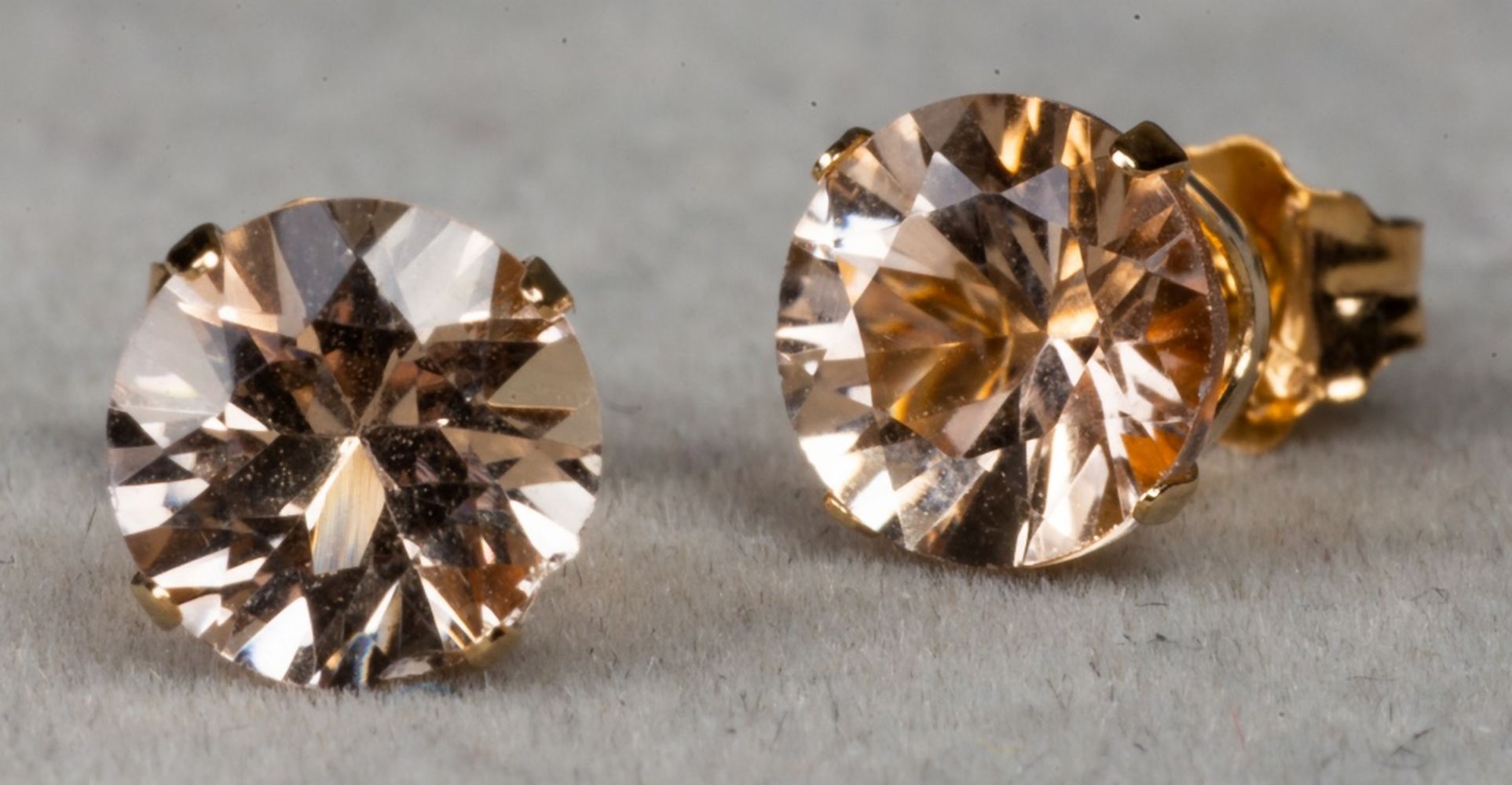 14K YELLOW GOLD CHAMPAGNE QUARTZ