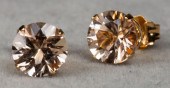 14K YELLOW GOLD CHAMPAGNE QUAR