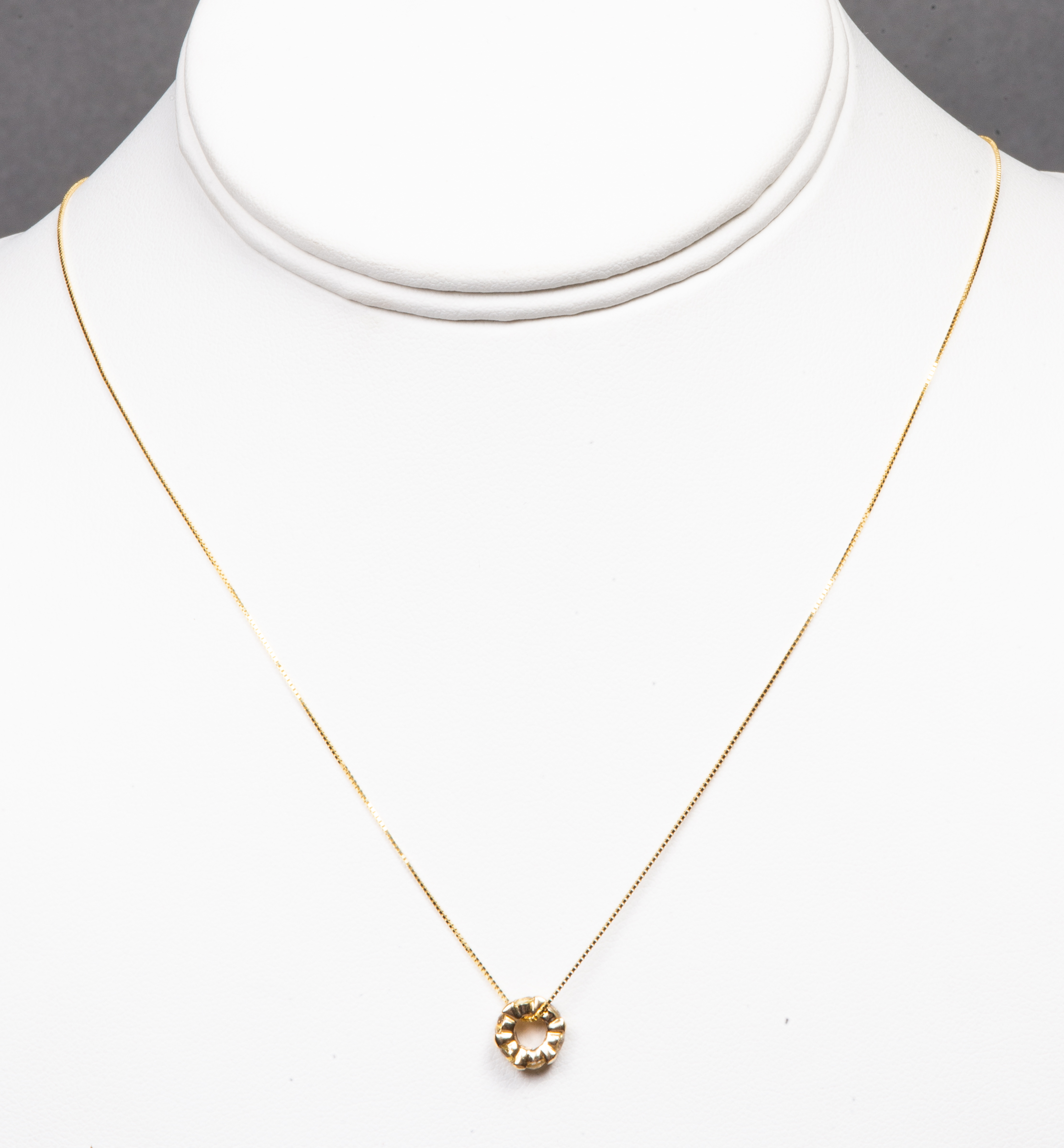 14K YELLOW GOLD CITRINE RONDELLE