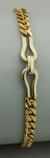 14K YELLOW GOLD CURB LINK WITH