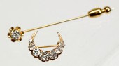 14k Yellow Gold & Diamond Stic