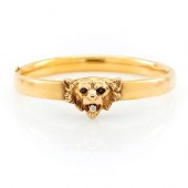 14K YELLOW GOLD, DIAMOND & GAR