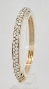14K YELLOW GOLD & DIAMOND BANG