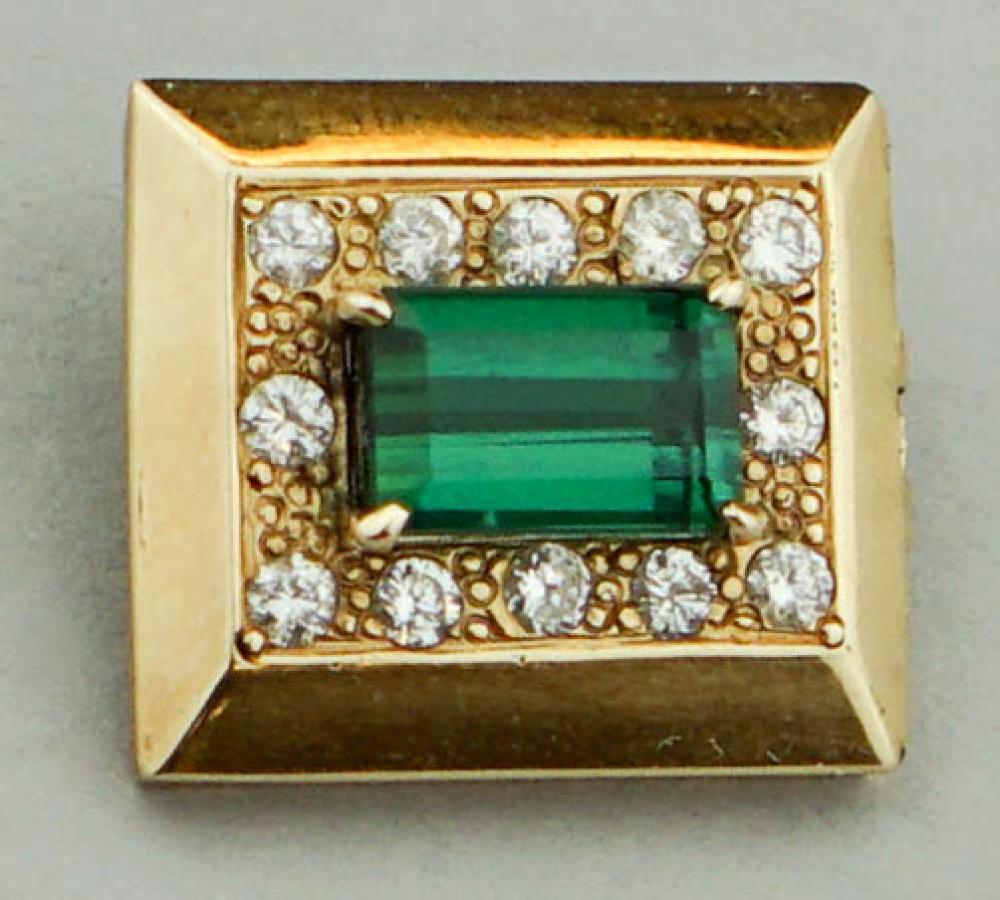 14K YELLOW GOLD DIAMOND AND