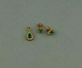 14K YELLOW GOLD, DIAMOND AND E