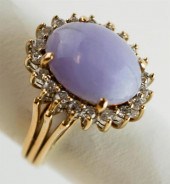 14K YELLOW GOLD DIAMOND AND LA
