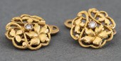 14K YELLOW GOLD DIAMOND FLORIF