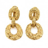 14K YELLOW GOLD DOOR KNOCKER E