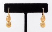 14K YELLOW GOLD DROP EARRINGS