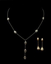 14K YELLOW GOLD EARRINGS & MAT