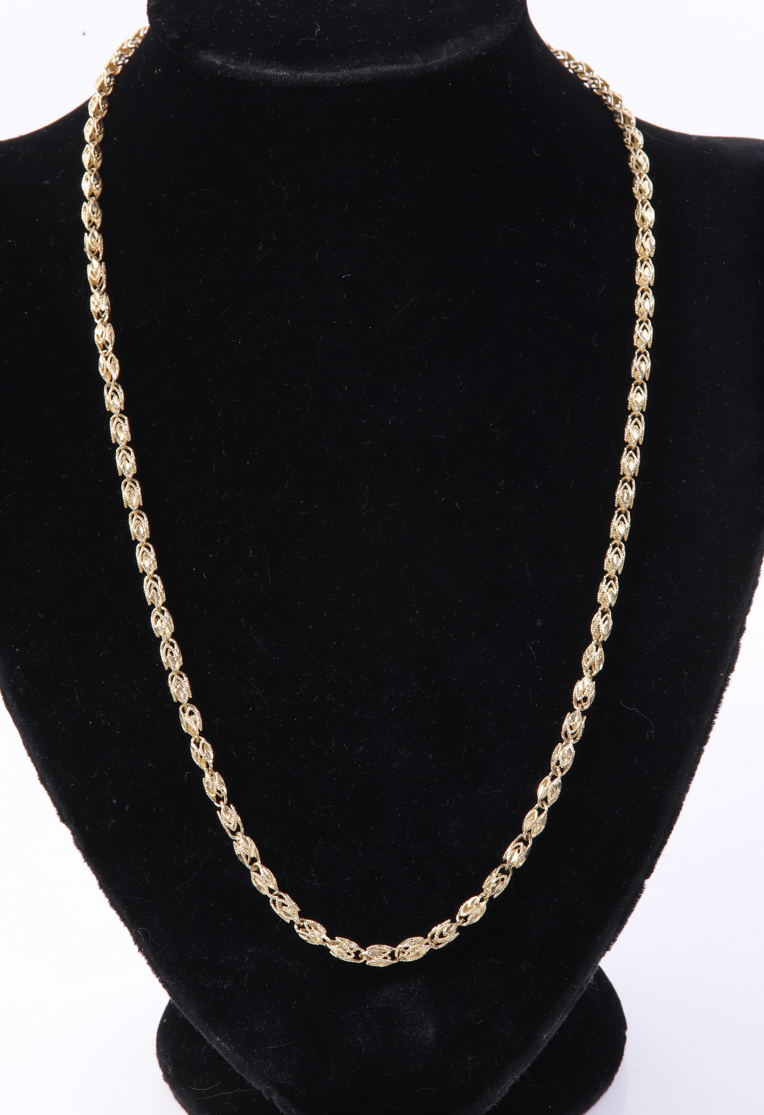 14K Yellow gold fancy link