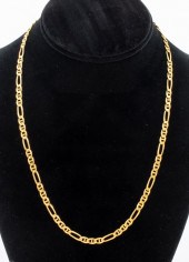 14K YELLOW GOLD FIGARO CHAIN N
