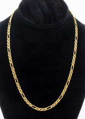 14K YELLOW GOLD FIGARO CHAIN N
