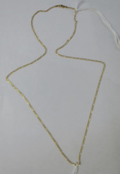 14K YELLOW GOLD FIGARO CHAIN N