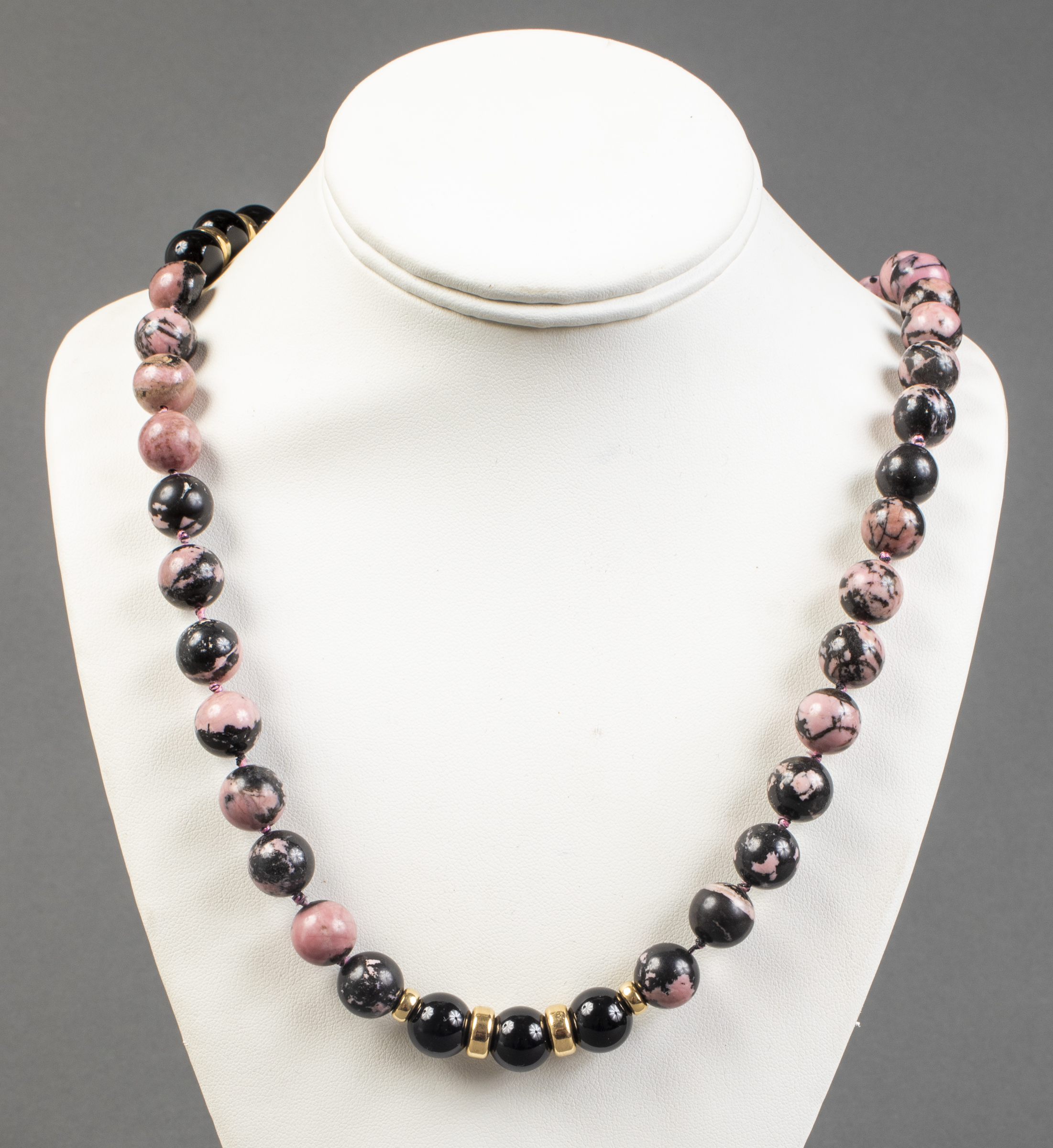 14K YELLOW GOLD FILLED RHODONITE