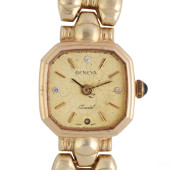 14K YELLOW GOLD GENEVA LADIES