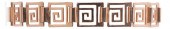 14K YELLOW GOLD GREEK KEY PANE