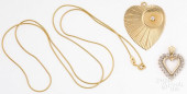 14K YELLOW GOLD HEART PENDANT