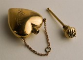 14K YELLOW GOLD HEART SHAPED P