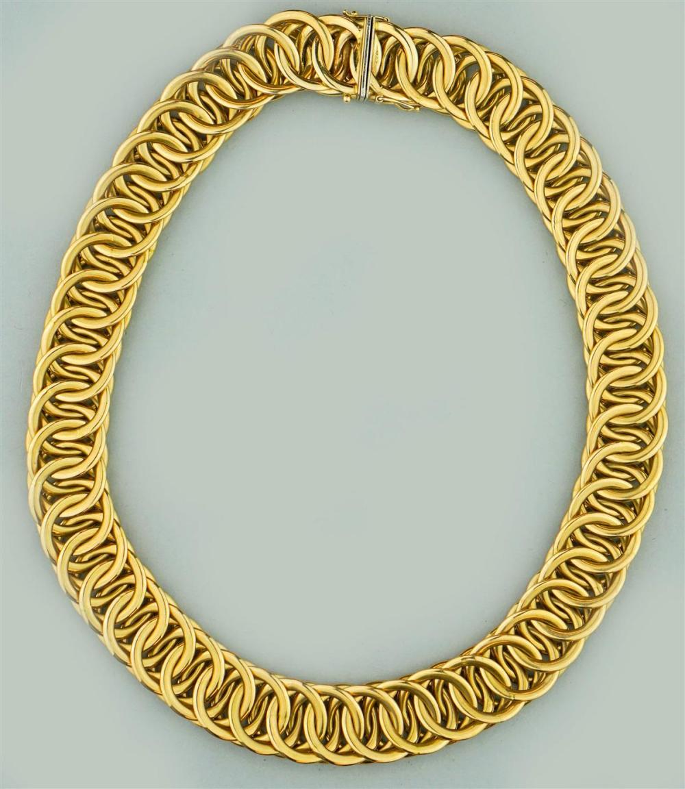 14K YELLOW GOLD INTERLOCKING RING