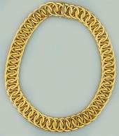 14K YELLOW GOLD INTERLOCKING R