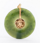 14K YELLOW GOLD JADE GOOD FORT