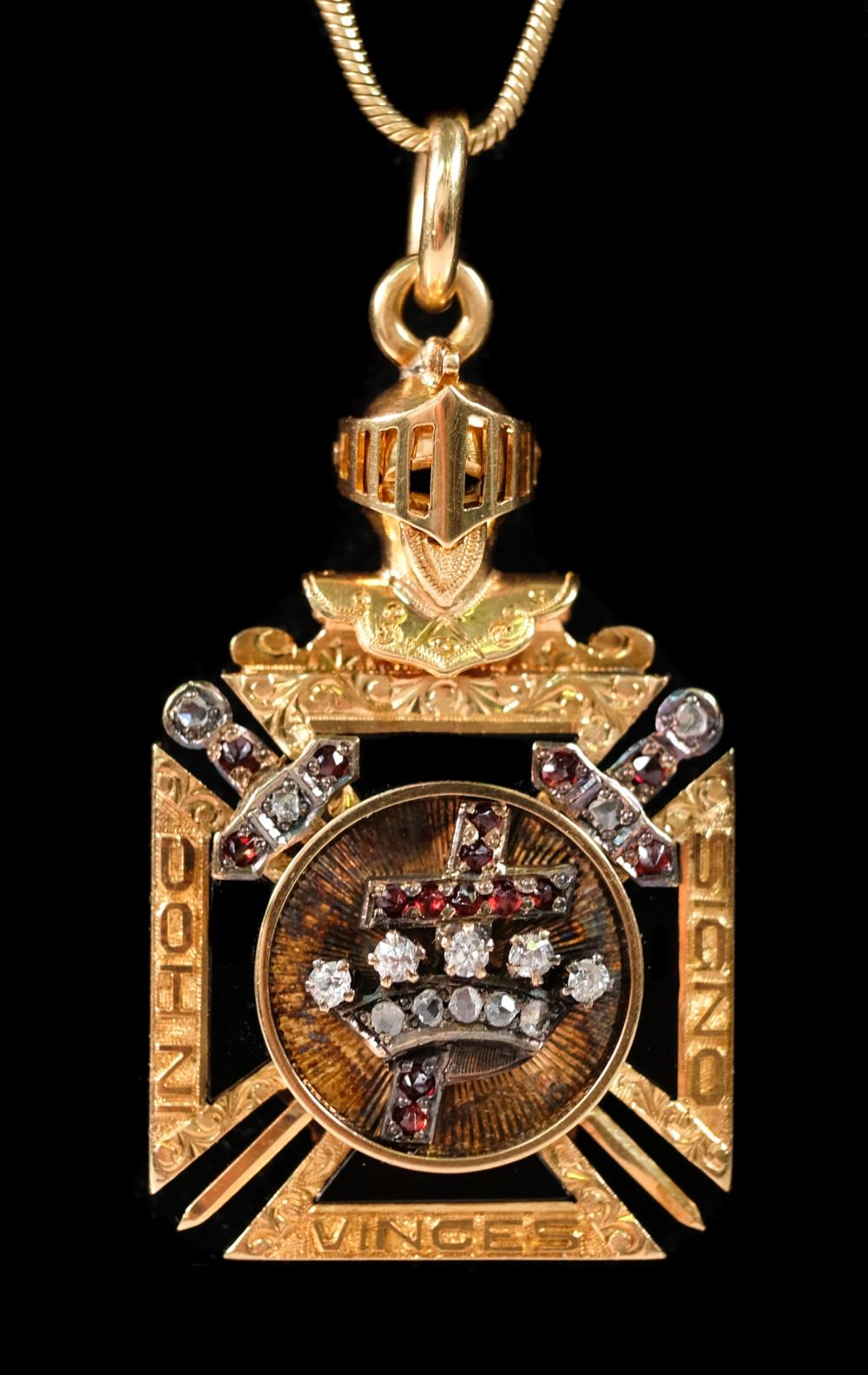 14K YELLOW GOLD KNIGHTS OF