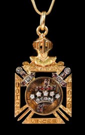 14K YELLOW GOLD KNIGHTS OF TEM