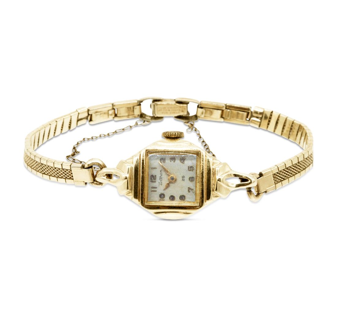 14K YELLOW GOLD LADIES WATCH WITH