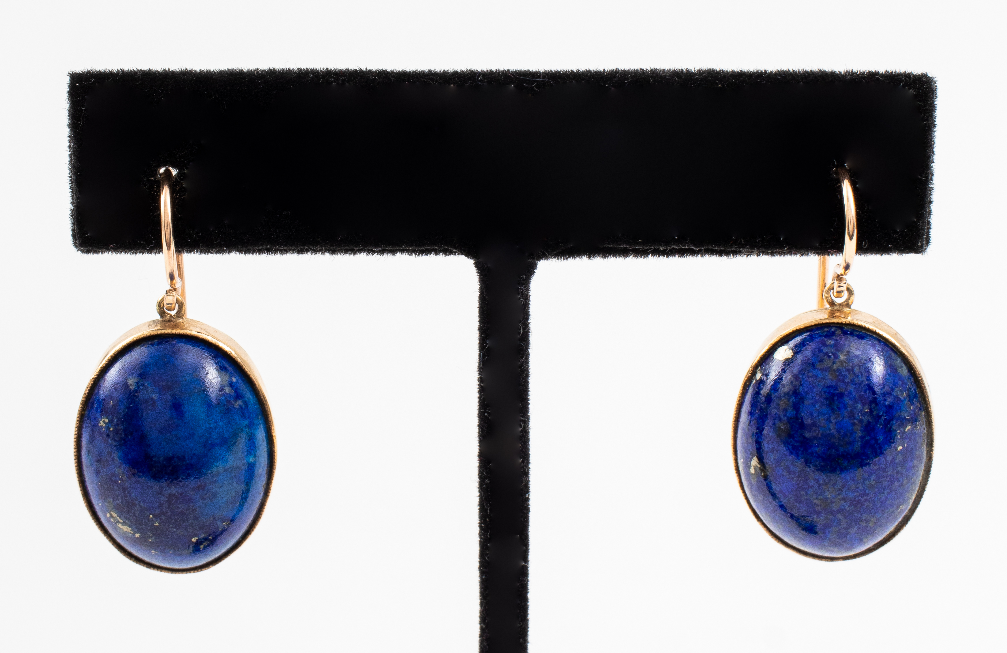 14K YELLOW GOLD LAPIS LAZULI OVAL