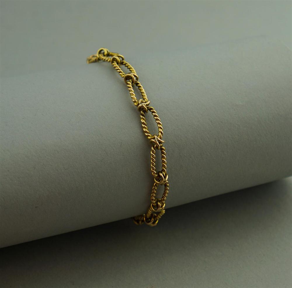 14K YELLOW GOLD LINK BRACELET14K